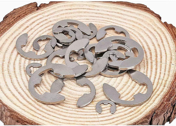 E-clip Sicherungsring, E-Clip Externe Haltering Edelstahl Snap Intern Sicherungsring E Clip Sprengri