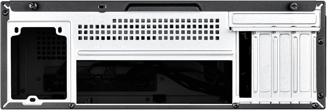 SilverStone Technology SST-ML11B - Milo Schmales und kompaktes Micro-ATX-Gehäuse, Unterstützt Netzte