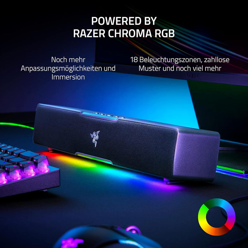 Razer Leviathan V2 X - PC-Gaming-Soundbar (PC-Soundbar mit Full-Range-Treibern, Kompaktes Format, St