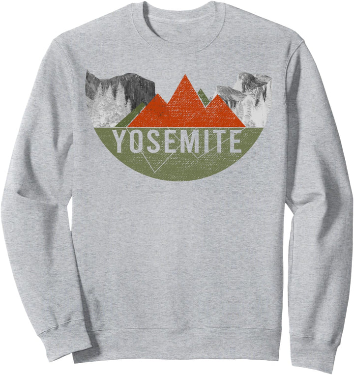 Weinlese-USA-Bergwandern - Yosemite Park Sweatshirt