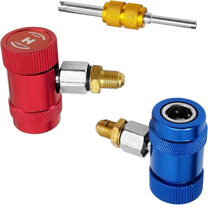 Nivvity Schnellkupplung, Professionelle Schnellkupplungen Klimaanlage Service Port Adapter Fit für R
