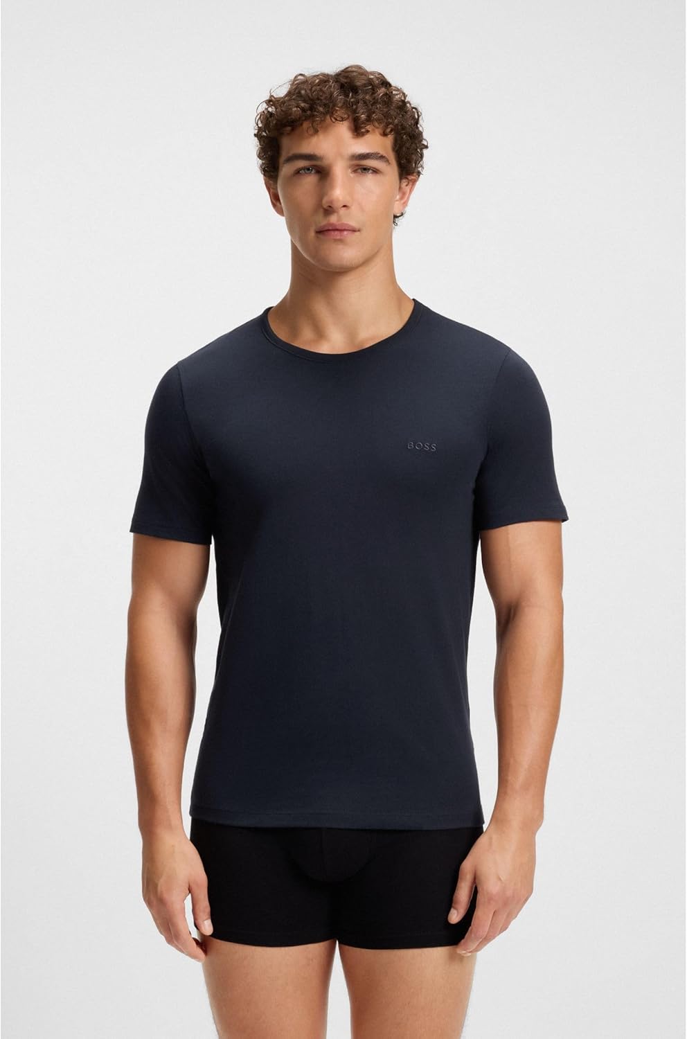 BOSS Herren TShirtRN 3P Classic Dreier-Pack T-Shirts aus Baumwoll-Jersey mit Logo M Grün399, M Gr&#x