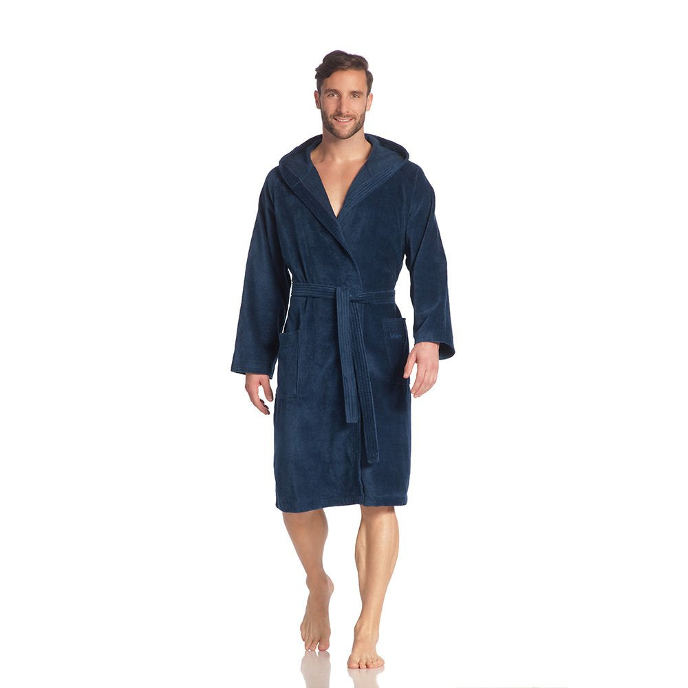Vossen Damen & Herren Bademantel Texas XS Blau (Winternight 476), XS Blau (Winternight 476)