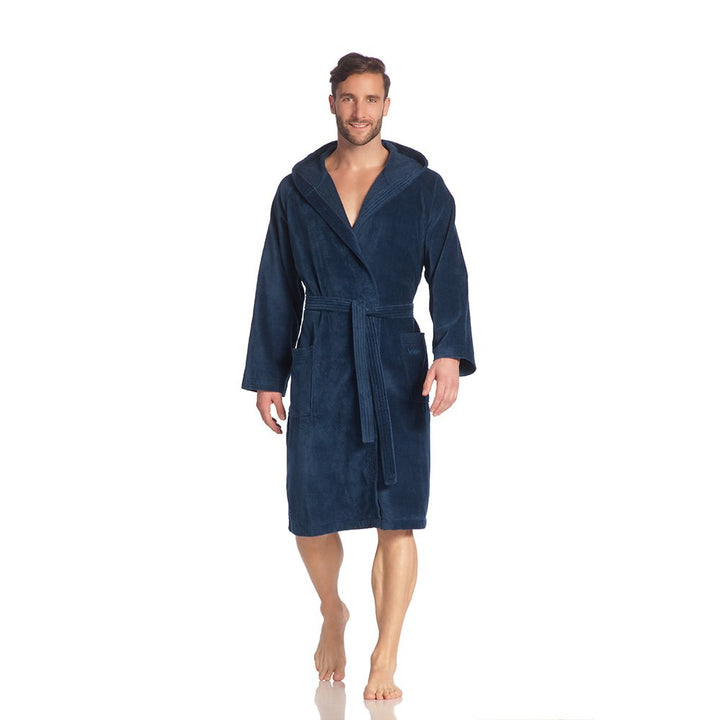 Vossen Damen & Herren Bademantel Texas XS Blau (Winternight 476), XS Blau (Winternight 476)