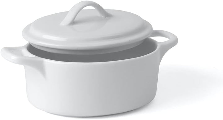 Holst Porzellan COC 201 Cocotte/Kokotte/Topf mit Deckel 0,40 l, weiss, 13 x 11.5 x 8.5 cm 0,40 l Coc