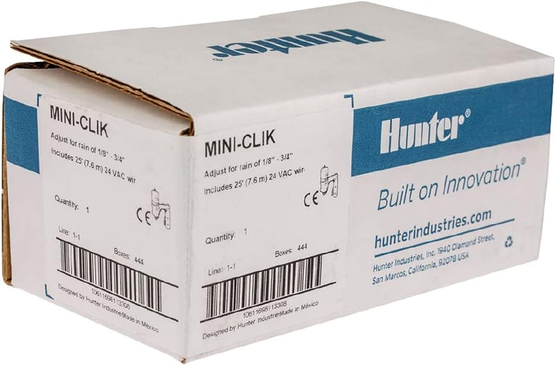 Hunter Company Mini-Clik Regensensor mit Kabel Mini Clik, Mini Clik