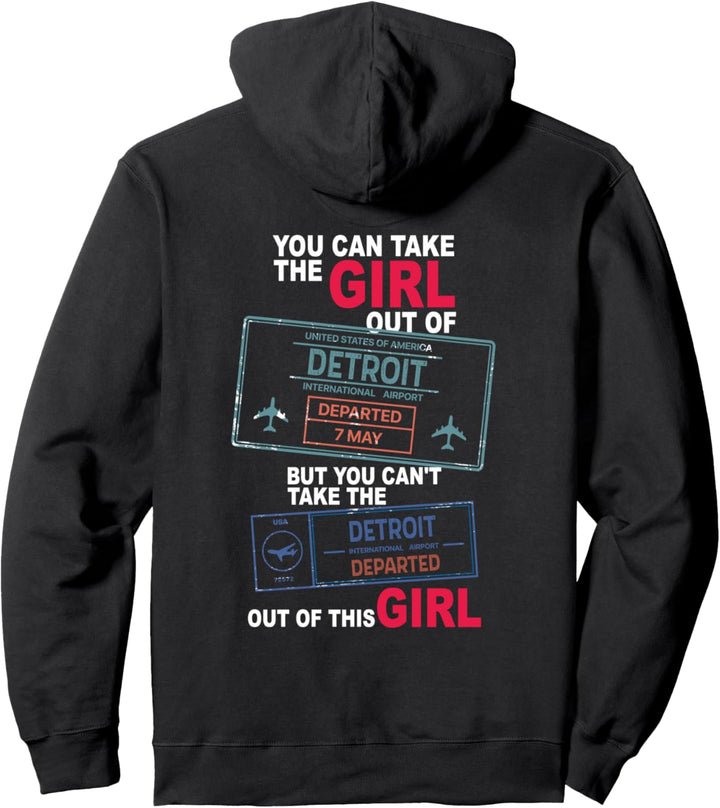 Stolzes Detroit Girl - Mädchen aus Detroit Pullover Hoodie