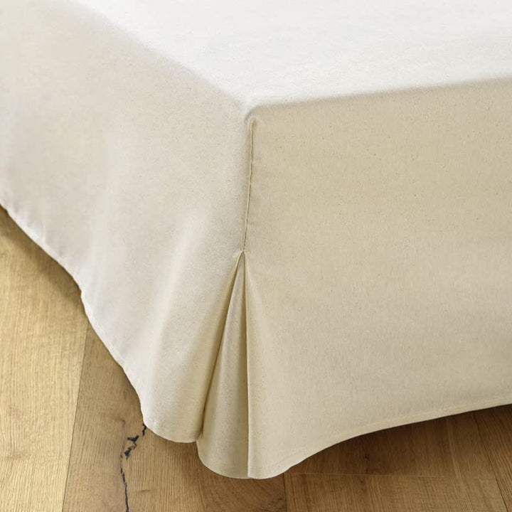 Betthusse 200x200 Natürlich – Mit 4 Seiten von 30 cm für Bett 200 x 200 cm 200 x 200 x 30 cm Ecru, 2