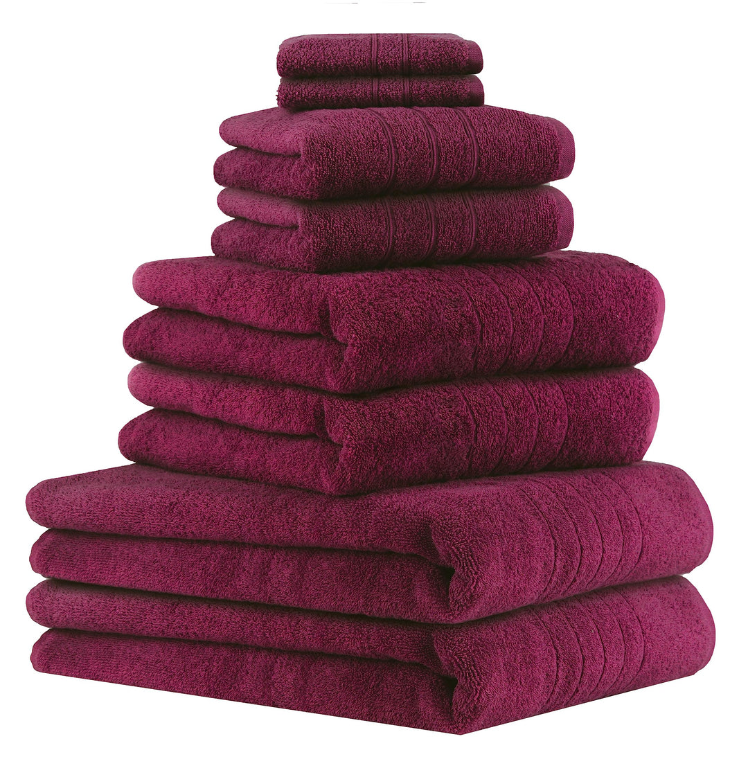 Betz 8er Set Handtücher Handtuch Deluxe 100% Baumwolle 2 Badetücher 2 Duschtücher 2 Handtücher 2 Sei