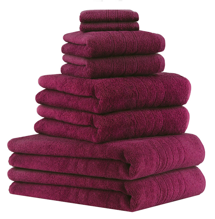 Betz 8er Set Handtücher Handtuch Deluxe 100% Baumwolle 2 Badetücher 2 Duschtücher 2 Handtücher 2 Sei