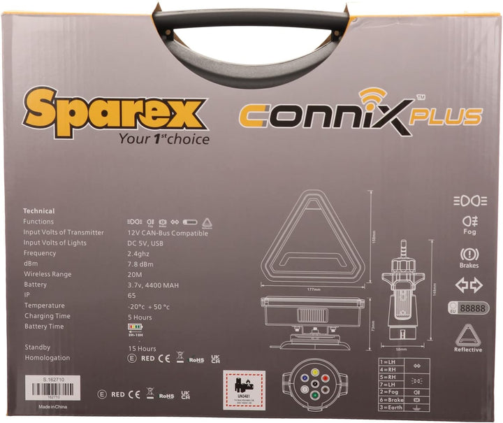 Connix Plus LED Beleuchtungsset, kabellos, 12 V, ECE Reg 10, E-Approved, CE RoHS