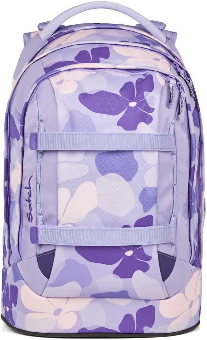 Satch Pack Schulrucksack Set 2tlg. inkl. Pencil Slider (Lilac Blossom), Lilac Blossom