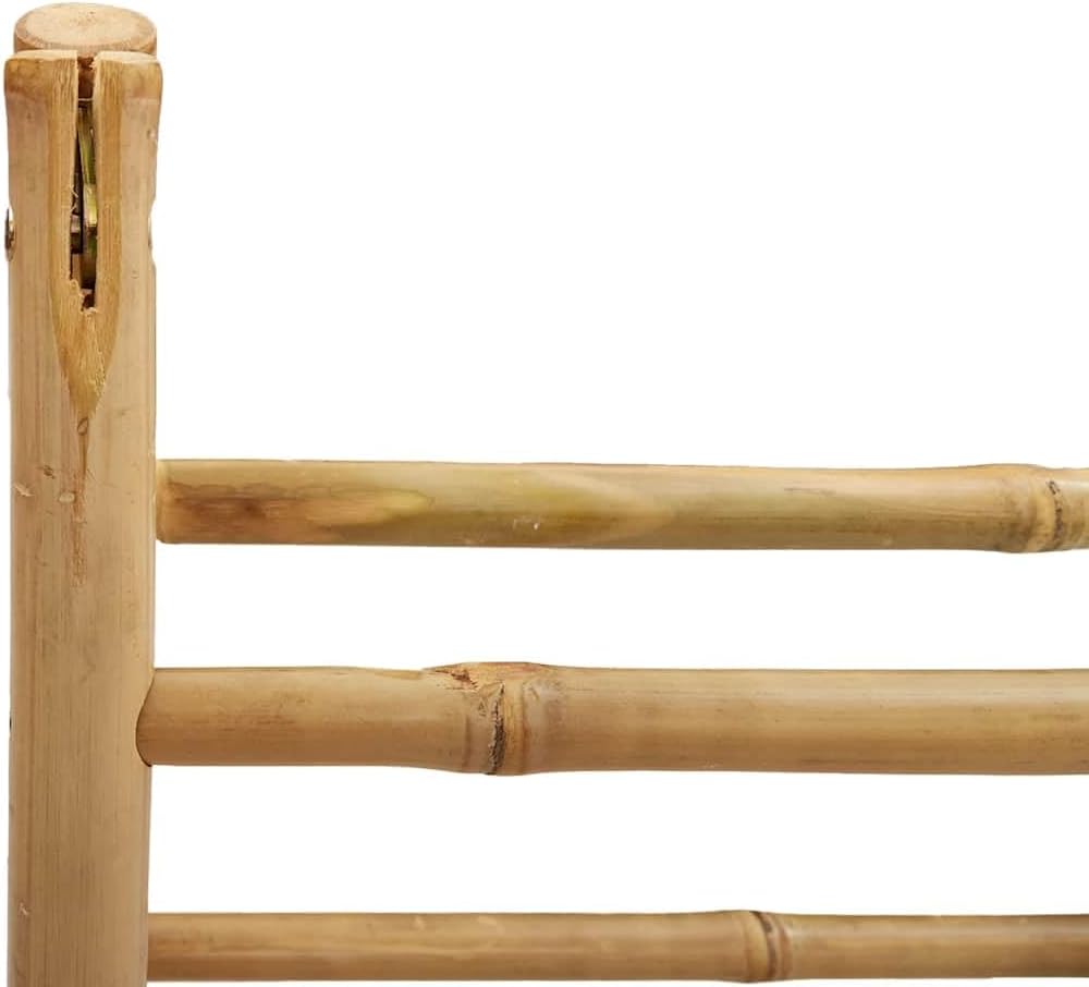 vidaXL Doppel Handtuchleiter, Handtuchständer mit 4 Sprossen, Handtuchablage für Bad Wohnzimmer Schl