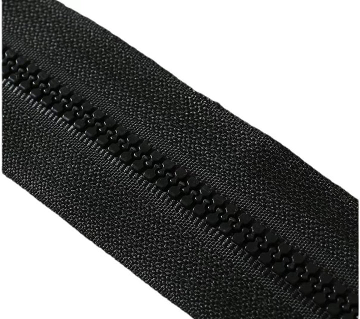 JYC CREATIVE 25 Meter/Rolle mit durchgehendem Reissverschluss + 10 Schieberegler aus Metall 5#, Reis