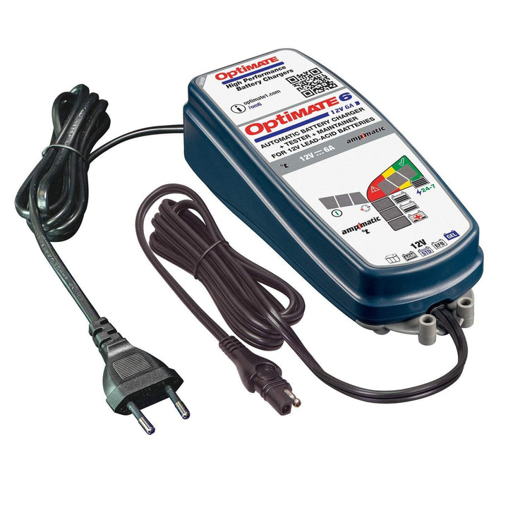 Optimate TecMate 6 Ampmatic, TM360, 9-stufiges gekapseltes batterieschonendes 12V 6A Lade- &amp; Wartung