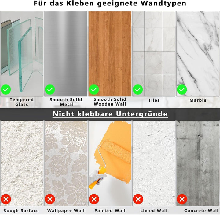 Toilettenpapierhalter ohne Bohren, Selbstklebend Toilettenpapierrollenhalter Edelstahl Klopapierhalt