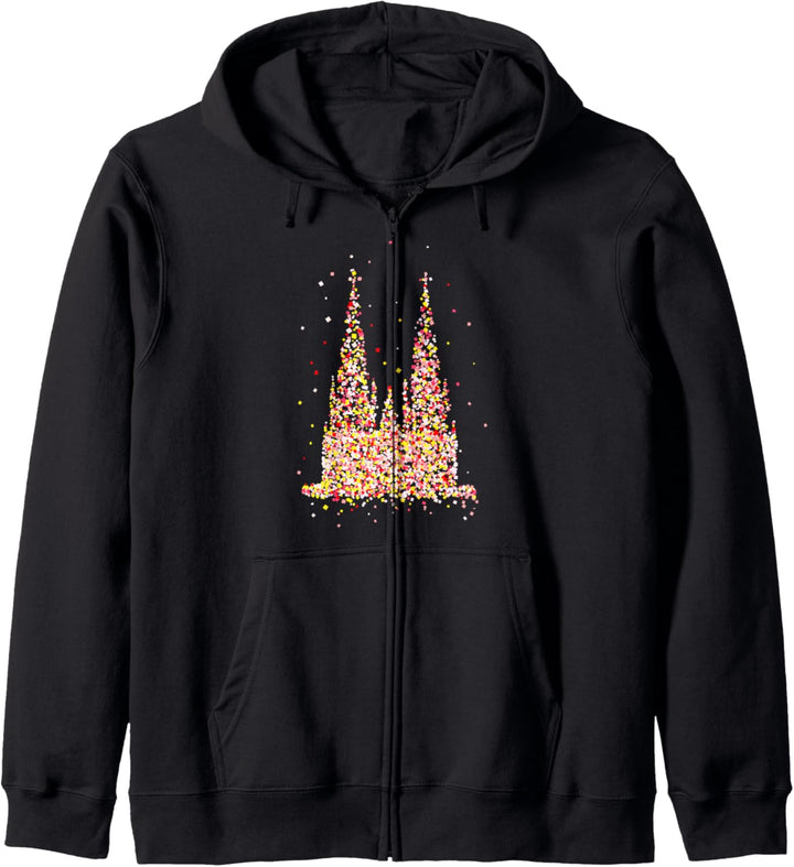 Kölner Dom Kölsch Kölnerin Fasching Karneval Outfit Kapuzenjacke
