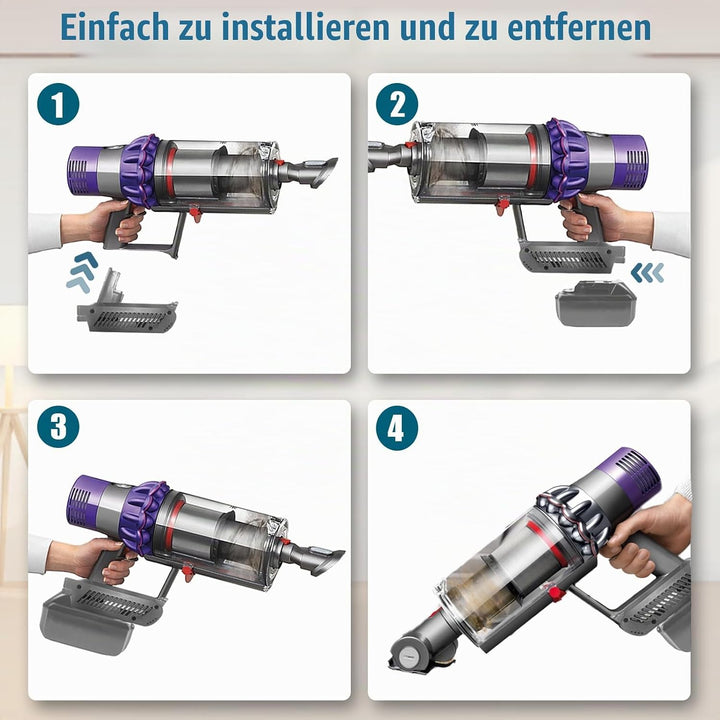 V10 Adapter für Makita 18V Lithium Batterie, umwandelbar für Dyson V10 SV12 Animal Absolute Motorhea