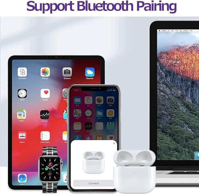 Kabelloses Ladecase für AirPods 3, Kabelloses Ladecase Integrierter Akku 7-mal volle Ladung für AirP