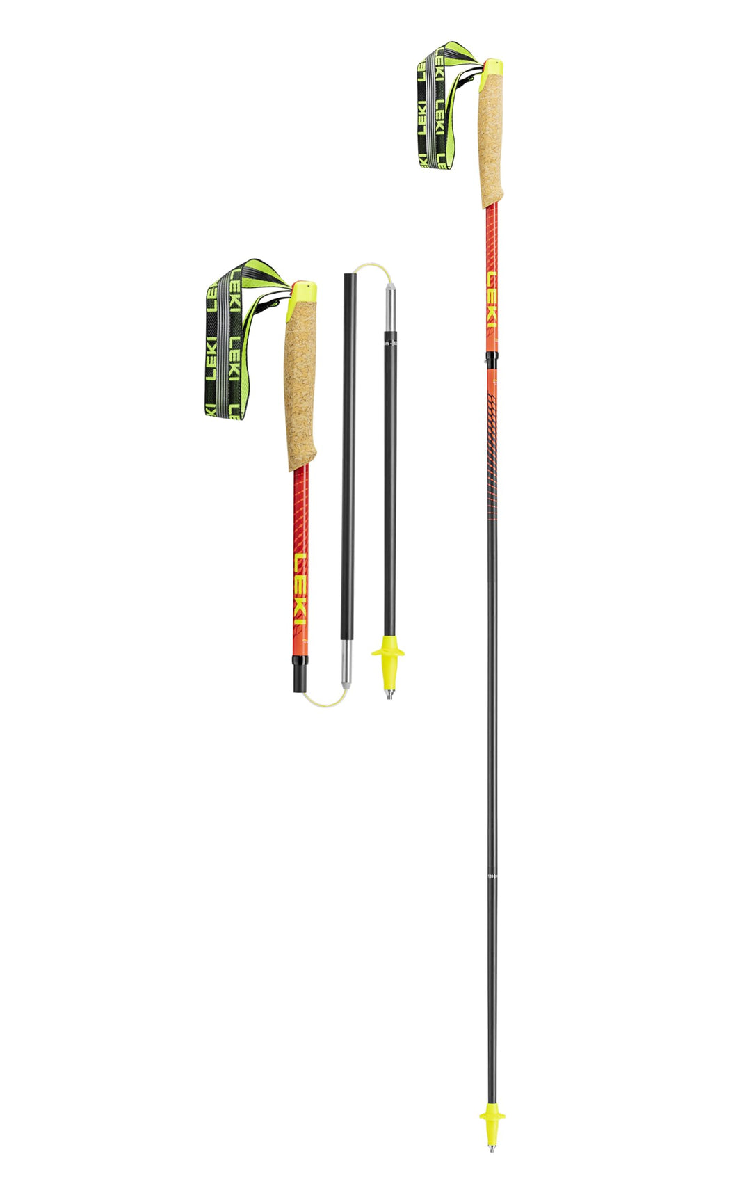 LEKI Neotrail Pro FX.One Superlite Carbon Faltbare Leichte Trekkingstöcke 110 Naturalcarbon-Brightre