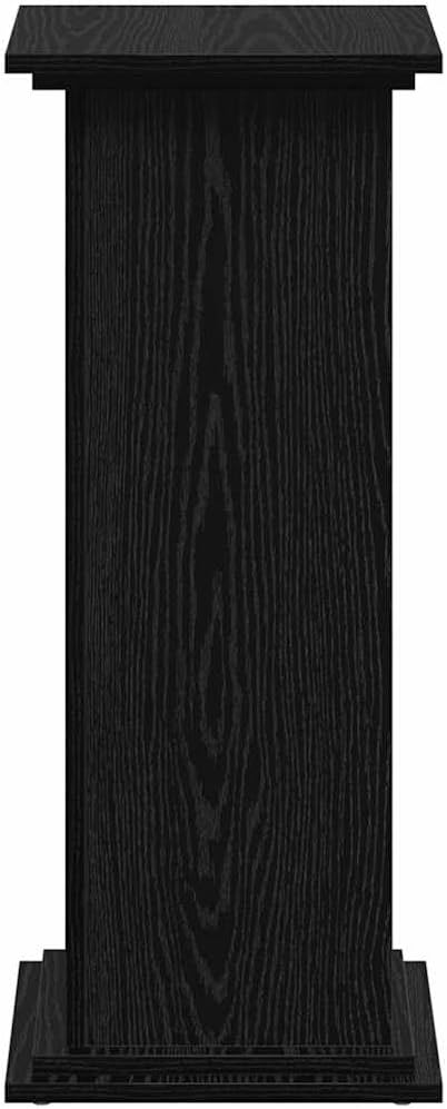 vidaXL Pflanzenständer Schwarz Eichen-Optik 33 x 33 x 80 cm, Schwarz Eichen-Optik 33 x 33 x 80 cm