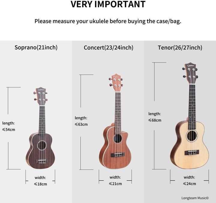 Print Ukulele Case 10mm Sponge Portable Wasserdichte Ukulelen Tasche Abdeckung Uke Gig Bag mit Zubeh