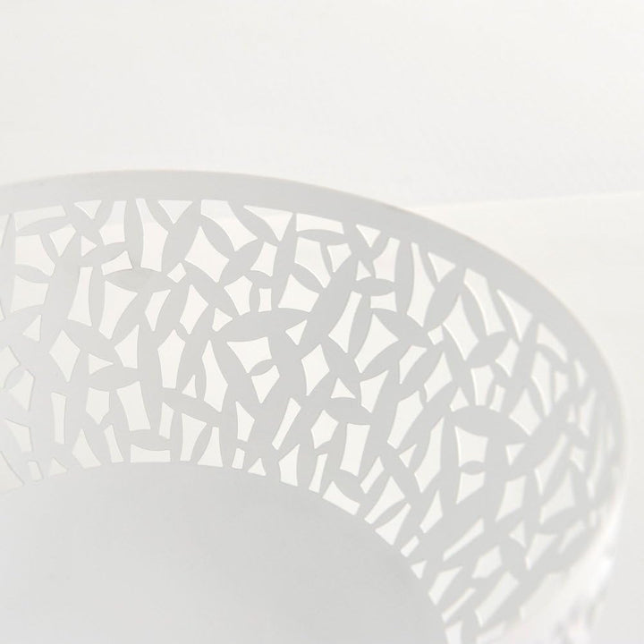 Alessi MSA04/21 W Cactus, Obstschale aus Stahl, super weiss 11.7 x 21.5 x 7.4 cm Weiss, 11.7 x 21.5