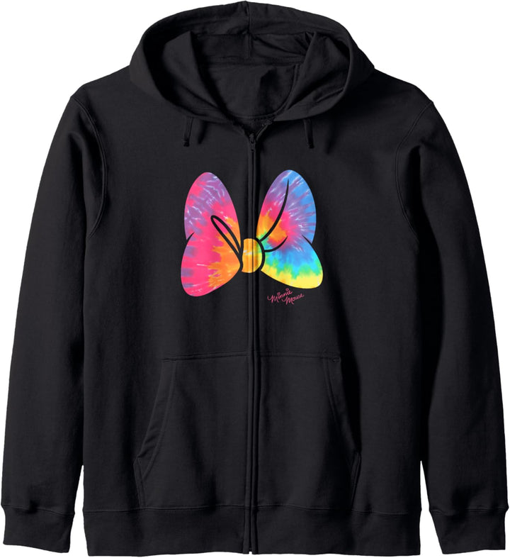 Disney Minnie Mouse Large Tie Dye Bow Kapuzenjacke