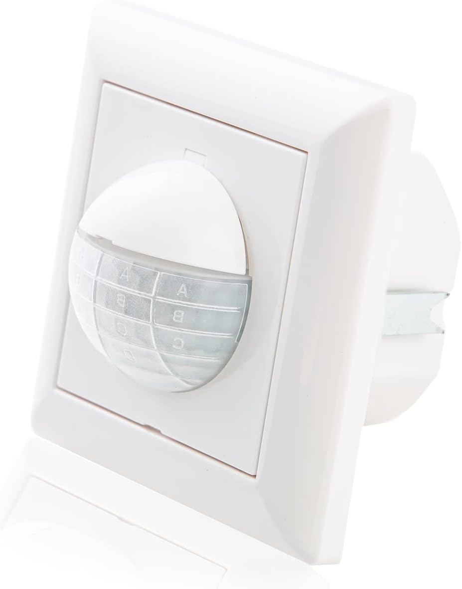 HUBER Motion 15R PIR Bewegungsmelder 190° für Innen I Unterputz Bewegungsmelder - Motion Sensor mit
