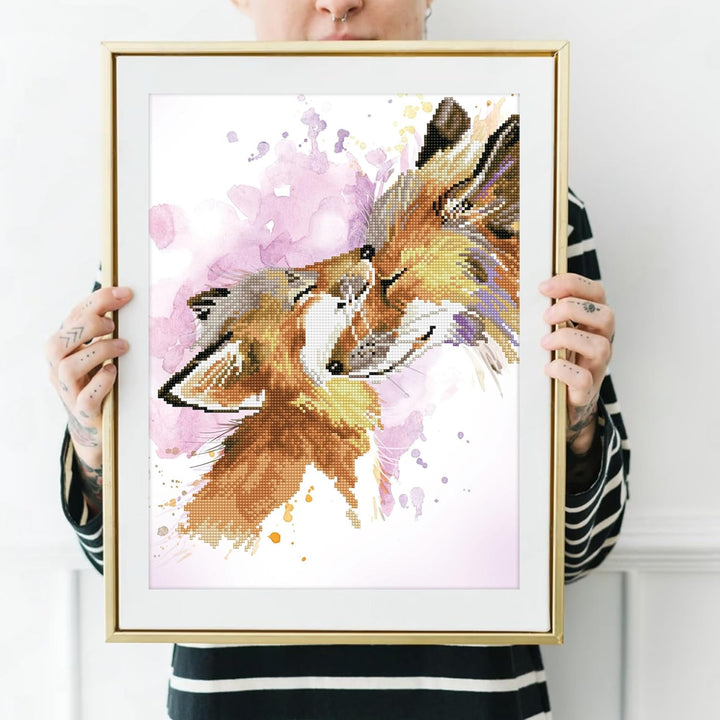 DIAMOND DOTZ DD8.013 - Original 5D Diamond Painting Set Fuchs Glückseligkeit, Kreativset mit 8.974 D