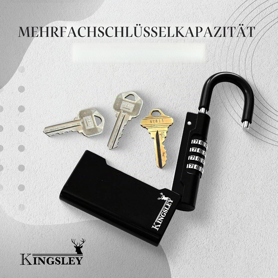 Kingsley Guard-a-Key Schlüsselsafe, Schwarz, Schwarz