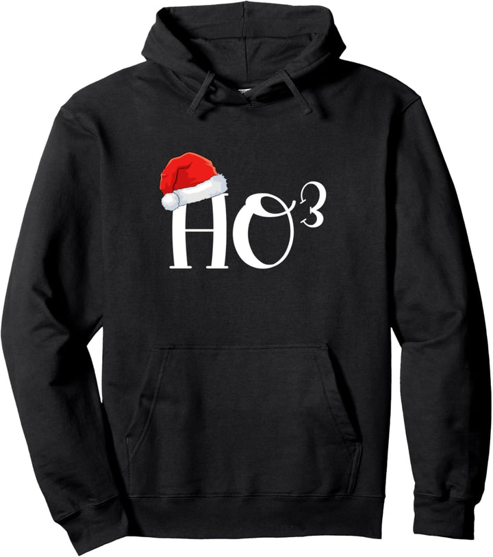 Lustiger Weihnachtsmann Ho Ho Ho To The Third Power Math Lover Weihnachten Pullover Hoodie