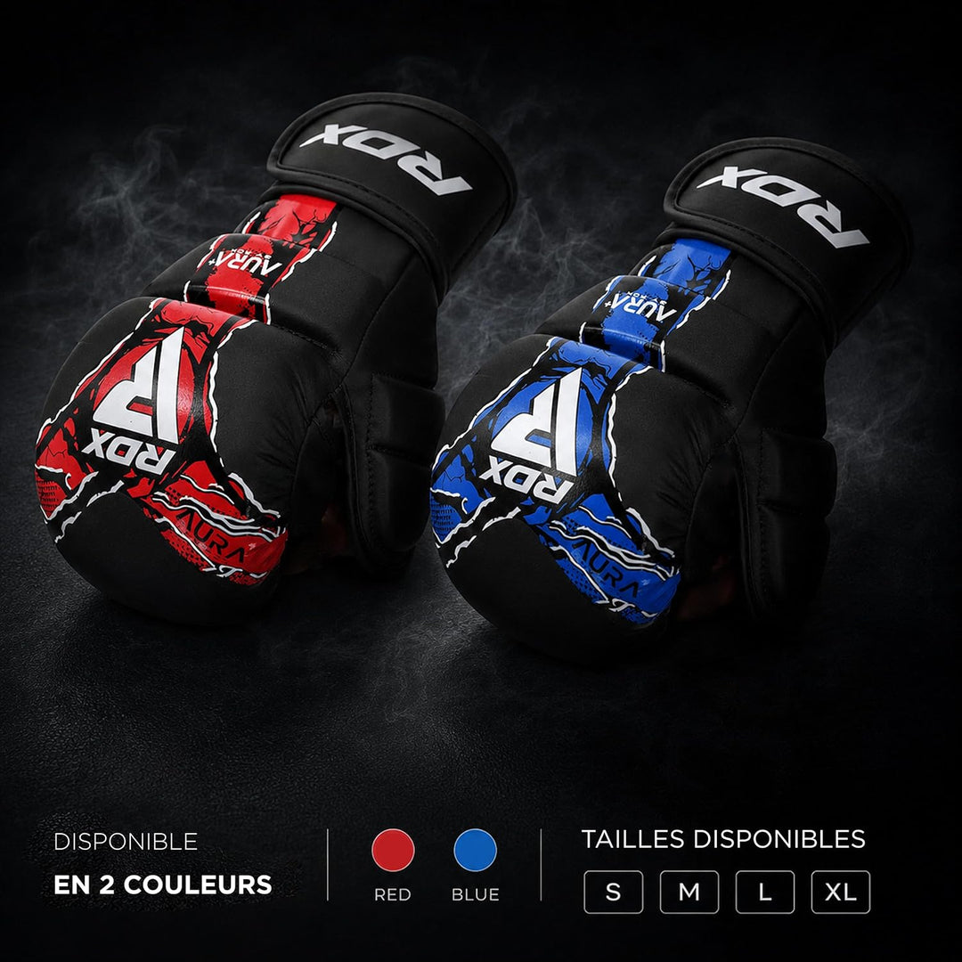 RDX Grappling Gloves Shooter NEW Aura F17 Black/Red M, Black/Red M