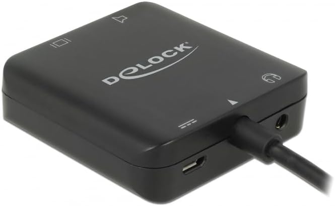 Delock HDMI Audio Extractor 4K 60 Hz kompakt HDMI-A Videokabel-Adapter- zur Auskoppelung des Audiosi