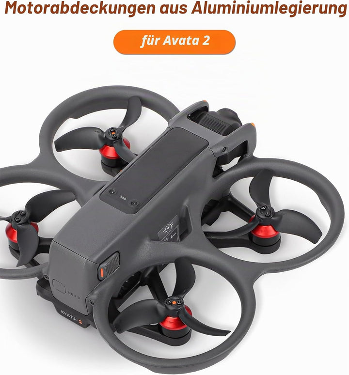 Motorabdeckung Kappe für DJI Avata 2 Aluminiumlegierung Drohnenmotor-Schutzhülle Staubdicht Wasserdi