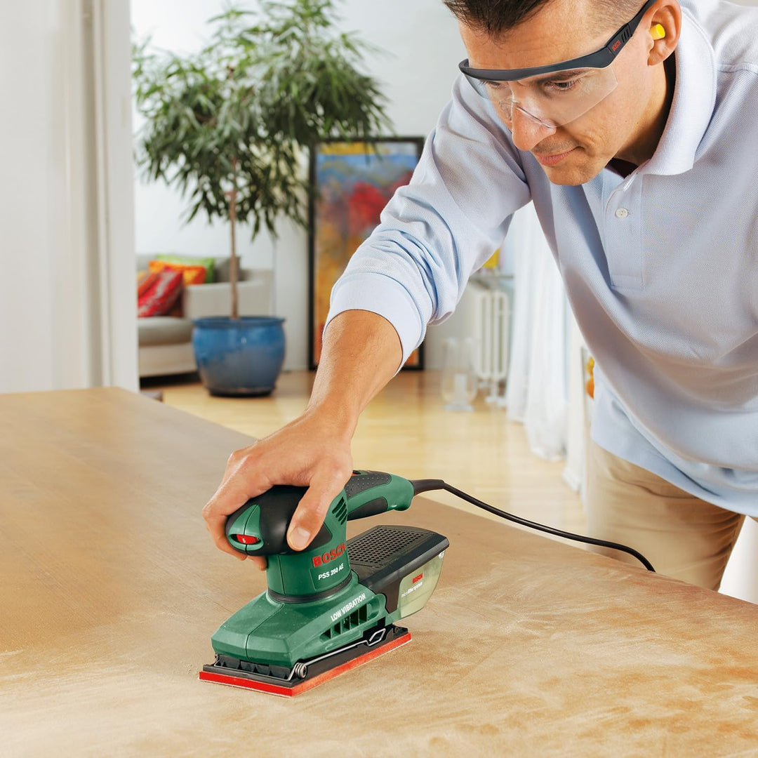 Bosch Schleifmaschine PSS 250 AE (250 Watt, Schwingkreis 2 mm, Schleiffläche 167 cm2, im