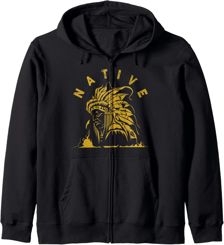 Native American Culture Headdress Gift Kapuzenjacke