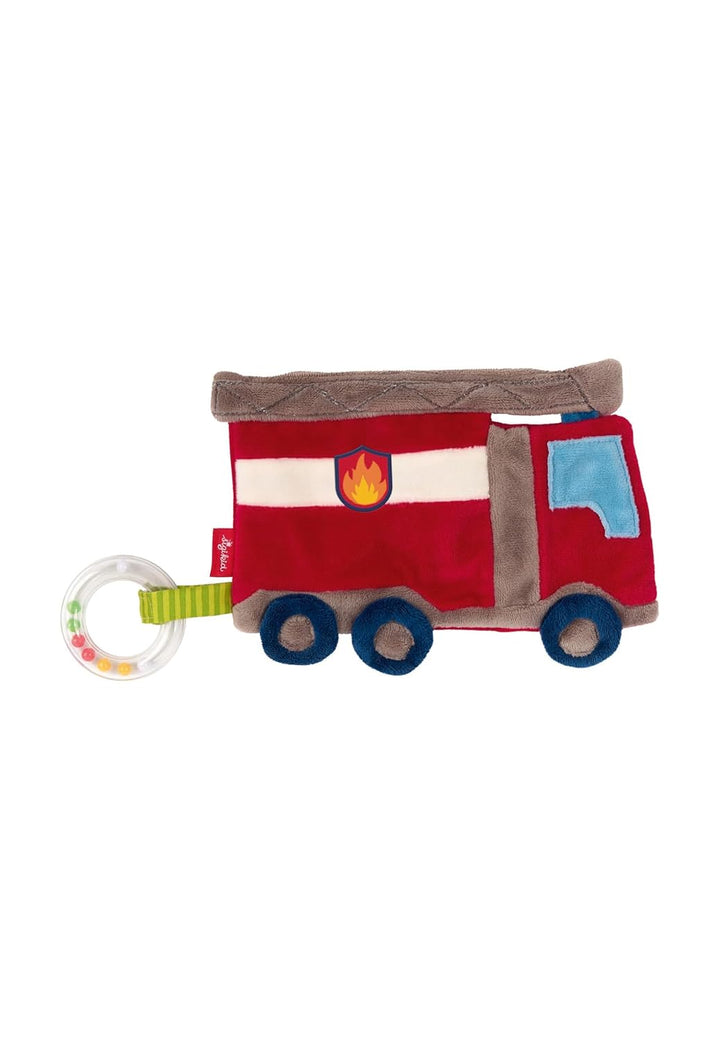 SIGIKID 42304 Aktiv-Knistertuch Feuerwehr PlayQ Mädchen und Jungen Babyspielzeug empfohlen ab Geburt