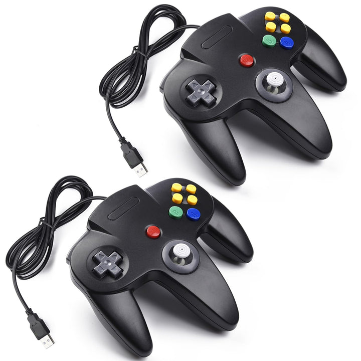 miadore 2X N64 Controller USB Gamepad Classic N 64 Controller Joypad Joystick Für Mac und Windows Ra