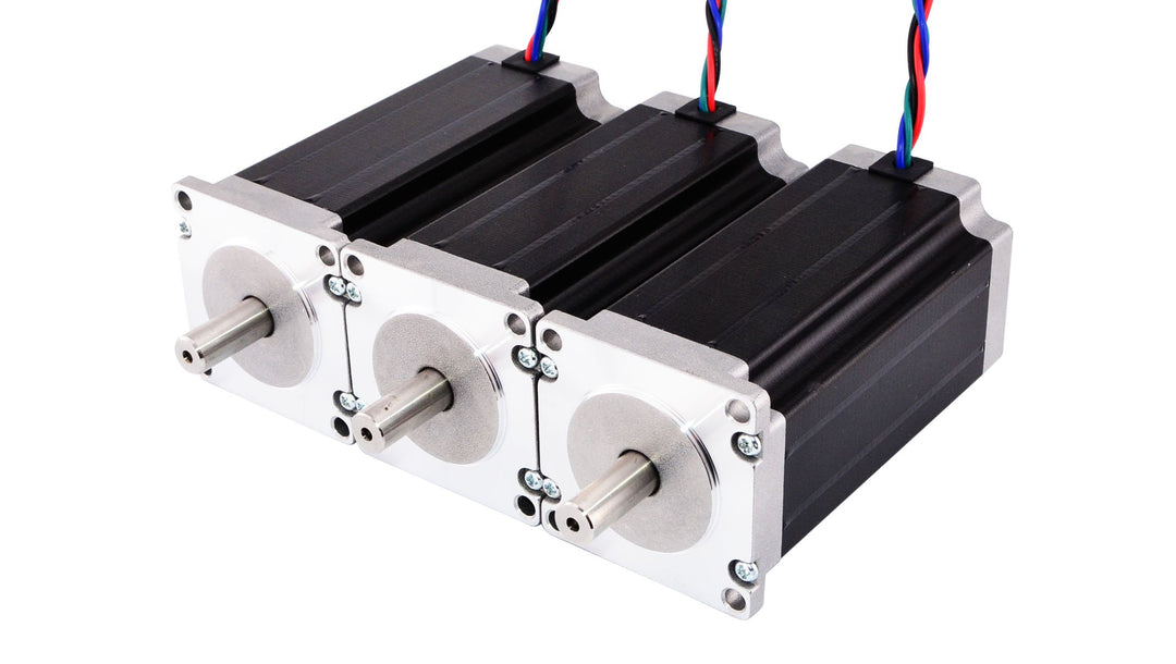 STEPPERONLINE 3 Stück Nema 23 Schrittmotor 3Nm 4.2 A 4-Draht 10mm Schacht CNC Fräsen Drehbank Plasma