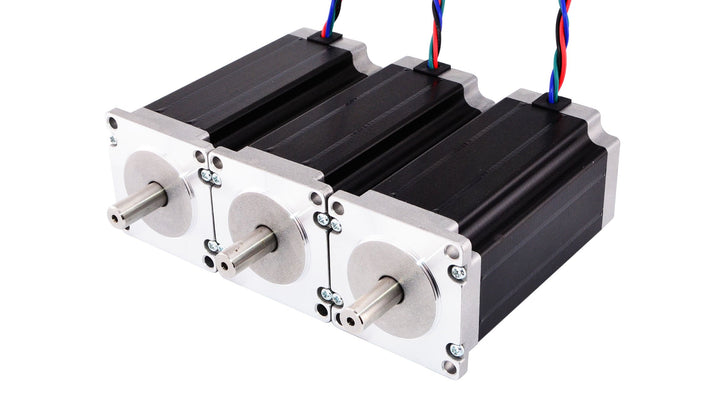 STEPPERONLINE 3 Stück Nema 23 Schrittmotor 3Nm 4.2 A 4-Draht 10mm Schacht CNC Fräsen Drehbank Plasma
