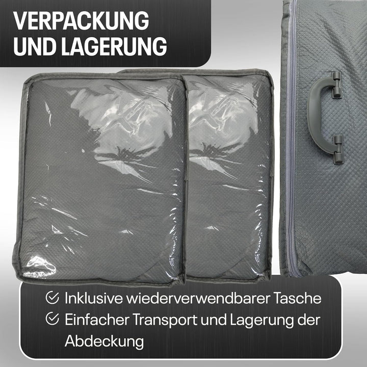 Tec for me Hagelschutz Abdeckplane Auto – Premium Hybrid Abdeckung, Auto Hagelschutzplane mit 4 mm S