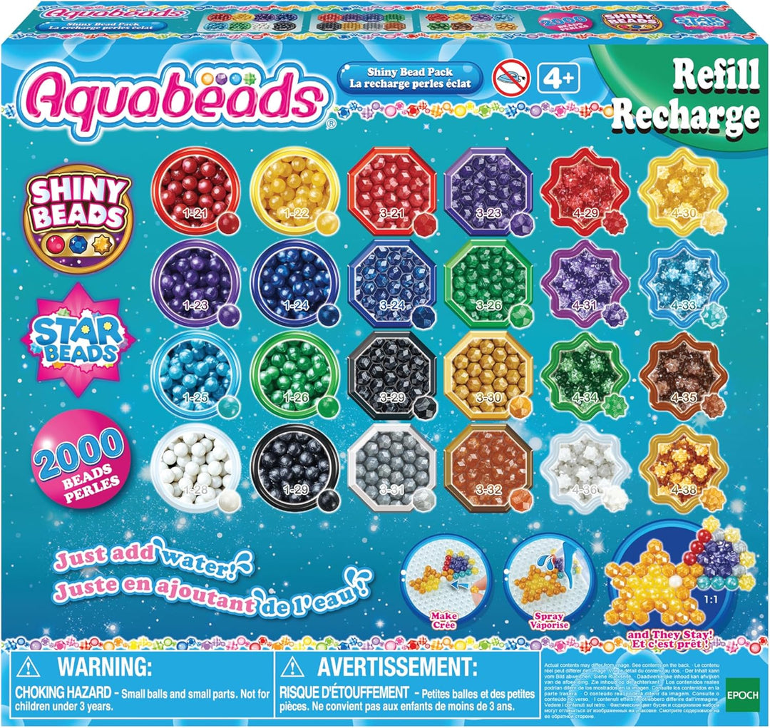 Aquabeads 31995 Perlmuttperlen Nachfüllpack & Perlenstift, 1 Count (Pack of 1) Bundle mit Perlenstif