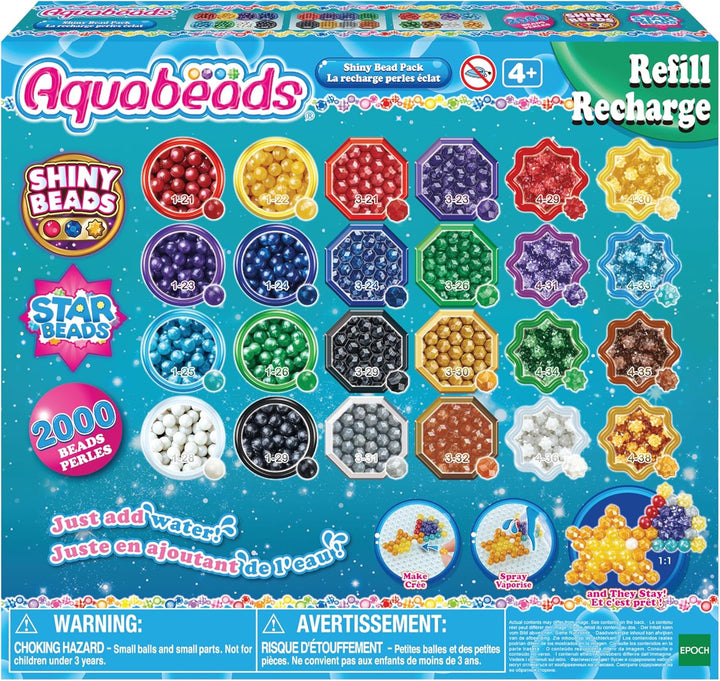 Aquabeads 31995 Perlmuttperlen Nachfüllpack & Perlenstift, 1 Count (Pack of 1) Bundle mit Perlenstif
