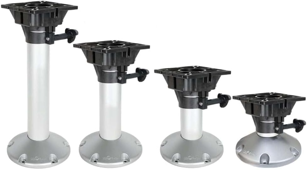 Oceansouth Fixed Seat Pedestal with Swivel Top (183) 183.0 Millimeter, 183.0 Millimeter