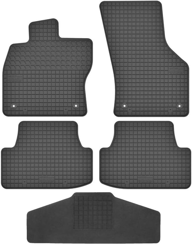 Fussmatten Vorne, Hinten + Tunnel Matte 5er Set für Audi Q2 / SQ2 / Q2L / e-tron ab 2016 Gummi Gummi