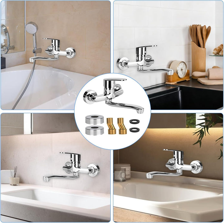 Wasserhahn Küche Wandmontage Wasserhahn Wandmontage 360° Drehbar Armatur Küche Wandarmatur Kalt und