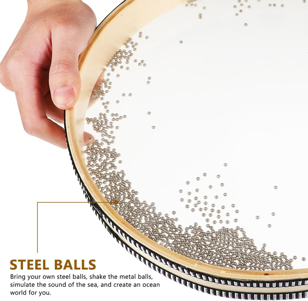 ERINGOGO 2 Stück Wellenperle Handtrommel Meereswellen Sound Drum Sound Healing Percussion Musikinstr