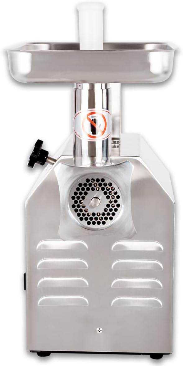 Beeketal 'FW220B' Profi Gastro Edelstahl Fleischwolf mit 220 kg/Std. Durchsatz, starkem 1100 Watt Mo