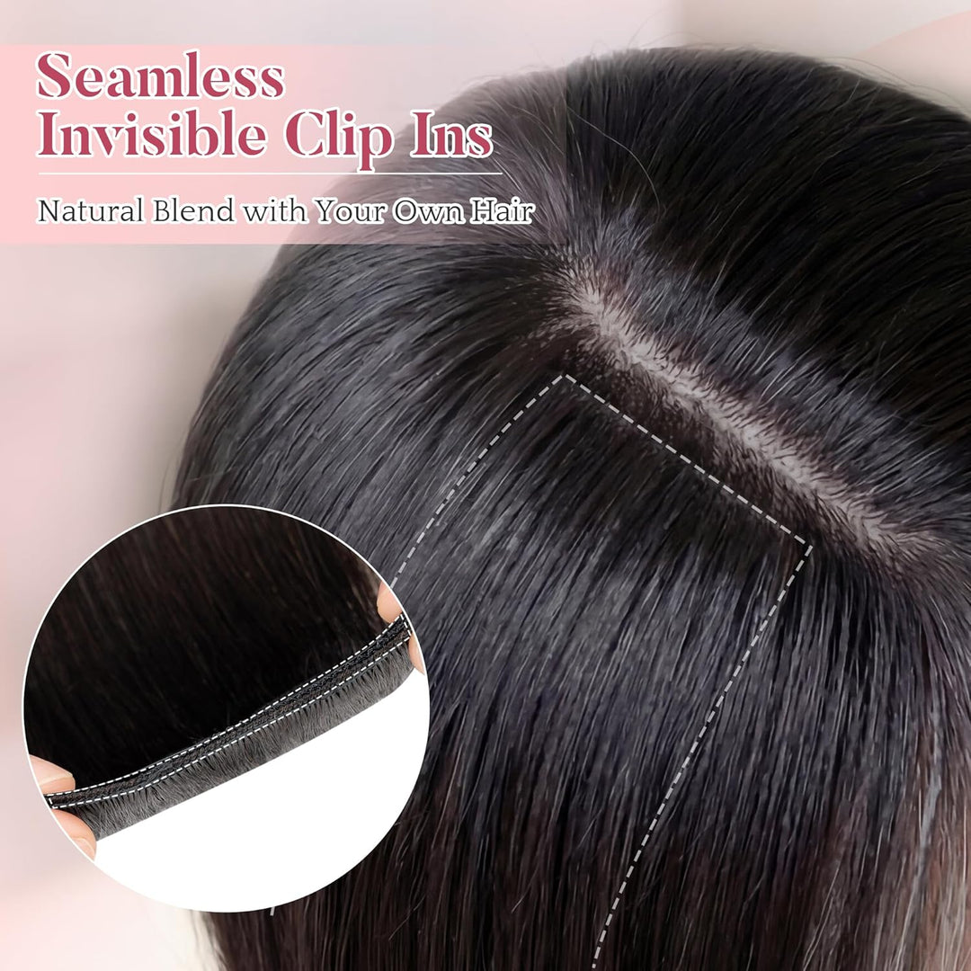 SEGO Clip in Extensions Echthaar Extensions Clip 5 Stück 7 Clips Human Hair Extensions Remy Echthaar